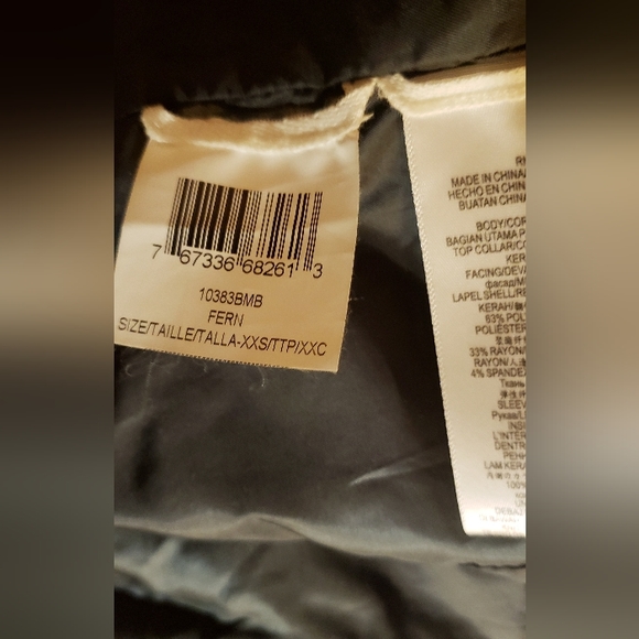 BCBG LEATHER MOTO JACKET~Size|xxs| Color-Rich Turq./Jade Green| Mint Condition - Picture 10 of 10